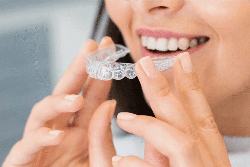 Clear ceramic braces for adults at Al Bahri Dental Abu Dhabi